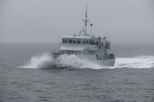 HMCS Renaud Plows through